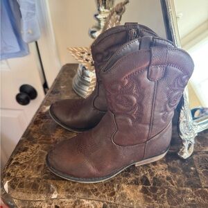 Cat & Jack Dark Brown Kids Boots